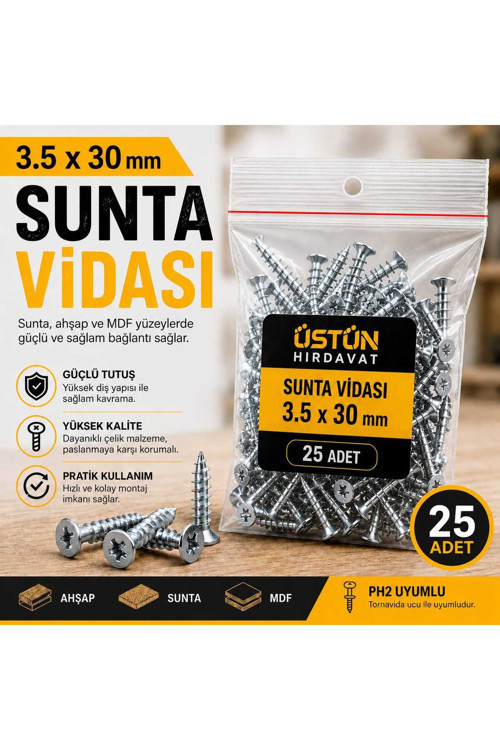 Sunta Vidası 3,5X30