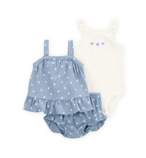 Carters Kız Bebek Alt Üst Set 1S529110 Mavi 18 Ay