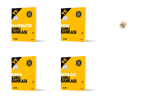 Hız 11. Sınıf Maarif Matematik Fizik Kimya ve Biyoloji 4lü Set Soru Bankası + Telefon standı