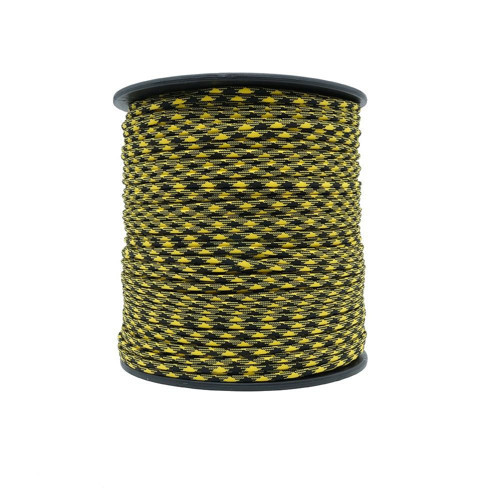 Bileklik,Outdoor Paracord İp 4 mm No:29 100 Metre Sarı Siyah Desenli