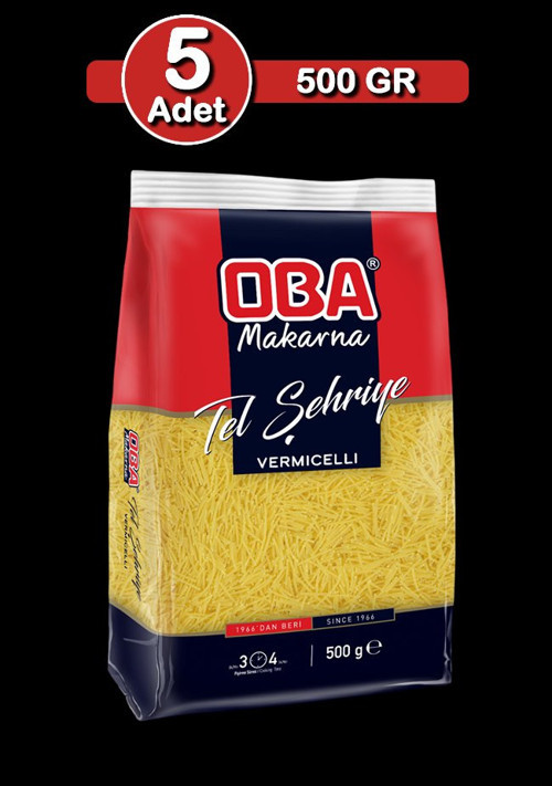 Tel Şehriye Makarna 500 G X 5 Adet | Aile Tipi Çoklu Paket