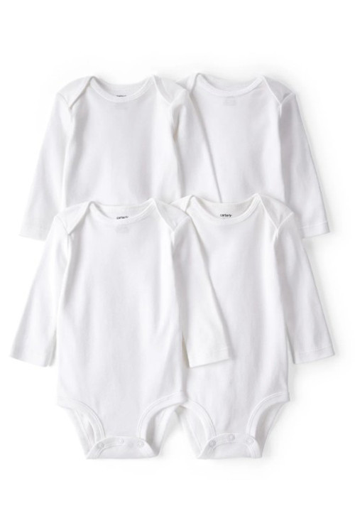 Carters Layette Bebek 4lü Beyaz Body Set 1L930610 Beyaz 3 Ay