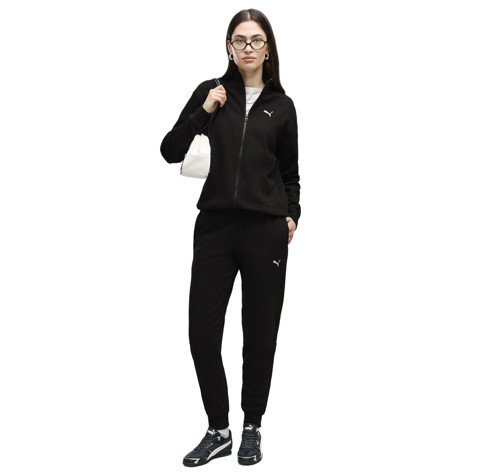 694001-01 Puma Twill Suit Cl Kadın Eşofman Takımı Siyah