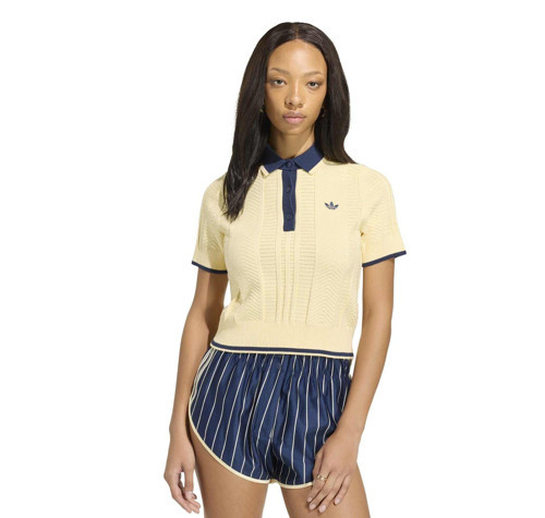 KT1862-K Polo Sh Sleeves Kadın T-Shirt Sarı
