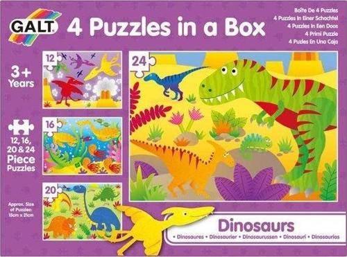 4 in 1 Box Dinozor Puzzle