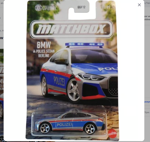 - Bmw I4 Police Sedan Berline (1/64) JJR56