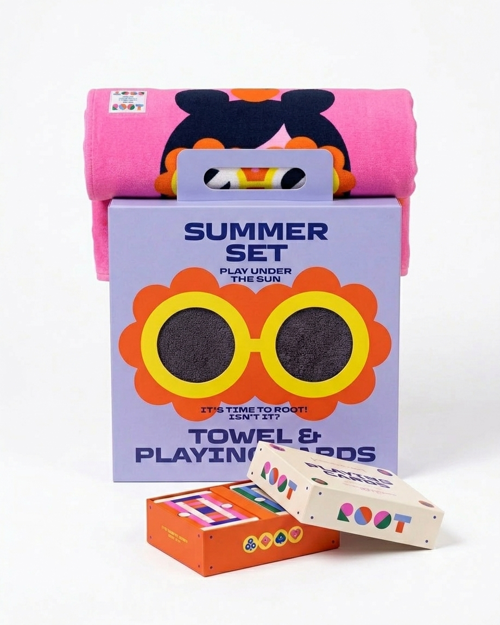EDEN Summer Set | Plaj Havlusu ve Oyun Kartları Seti