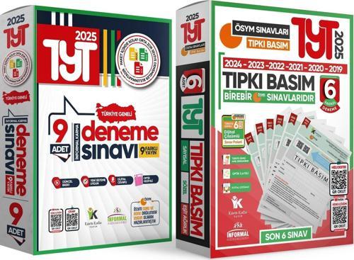 2025 YKS-TYT Ösym Çıkmış Soru 6lı Tıpkı Basım ve Kurumsal 9lu Özgün Paket Deneme Türkiye Geneli