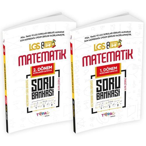 8.Sınıf LGS MATEMATİK 2li Set Dijital Çözümlü Soru Bankası Topaç Yayınları
