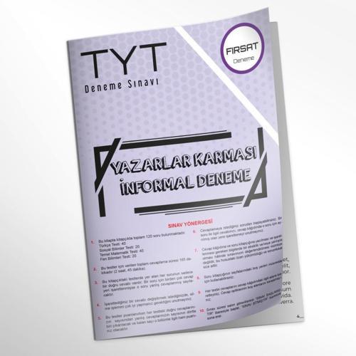 2024YKS- TYT Yazarlar Karması FIRSAT ÜRÜNÜ Türkiye Geneli D. Çözümlü Deneme Kitapçığı (Optik ekli)