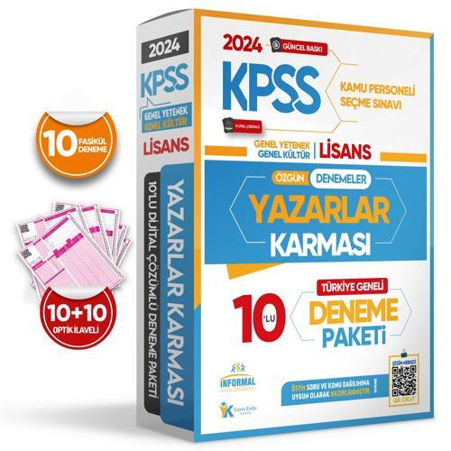2024 KPSS Lisans GY-GK Yazarlar Karması Türkiye Geneli KURUMSAL 10lu Dijital Çözümlü Deneme Paketi
