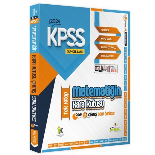 KPSS Matematik Kara Kutu TEK KİTAP Dijital Çözümlü Konu Özetli ÖSYM Çıkmış Soru Bankası