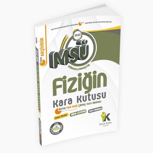 MSÜ Fizik Kara Kutu Konu Özetli Dijital Çözümlü Çıkmış Soru Bankası