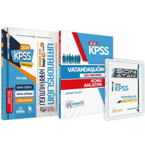 KPSS Vatandaşlık 3lü Set Karakutu ve Anamorfik Yayınları Konu Anlatım-Soru Bankası