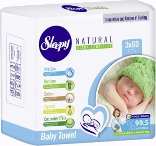 4'lü Islak Mendil 3x60'lı Naturel Bebek