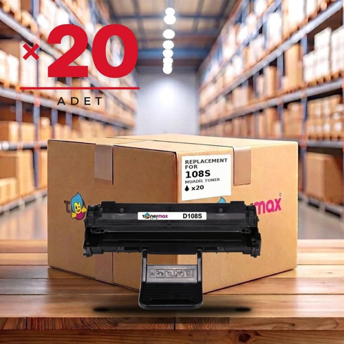 Samsung 108 / MLT-D108S Muadil Toner 20'li Avantaj Paket / ML-1640 / ML-2240 / ML-2241