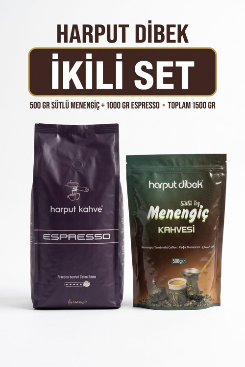 İkili Set 500 gr Menengiç Kahvesi + 1 kg Espresso Çekirdek