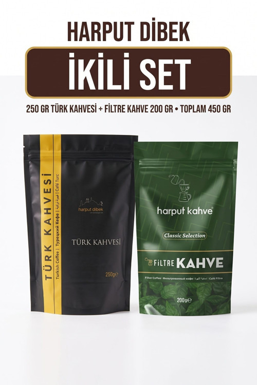 İkili Set 250 gr Türk Kahvesi + 200 gr Filtre Kahve (Toplam 450 gr)