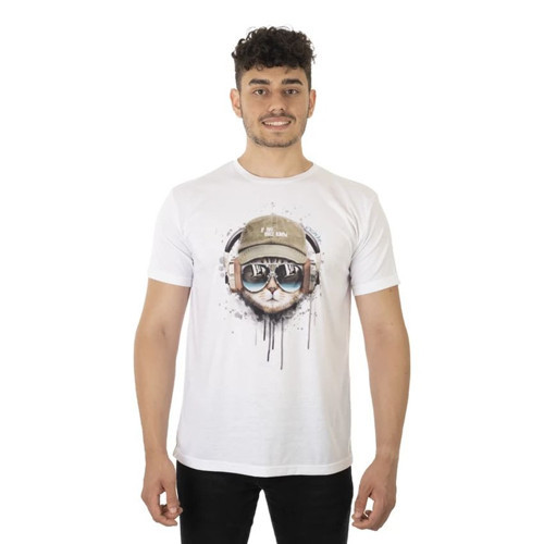 Utopeak DJ Cat Erkek Kısa Kol Tişört