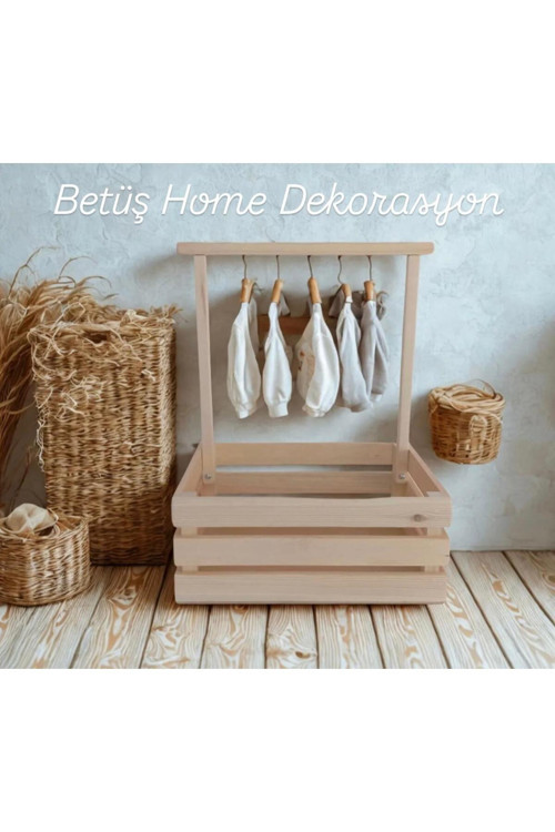 Ahşap Kasa - Bebek Kırk Sepeti - Baby Shower Sepeti