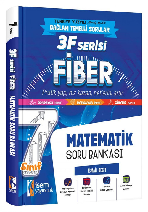 İsem 7. Sınıf Fiber Matematik Soru Bankası İsem Yayıncılık