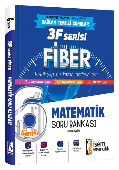 İsem 6. Sınıf Fiber Matematik Soru Bankası İsem Yayıncılık