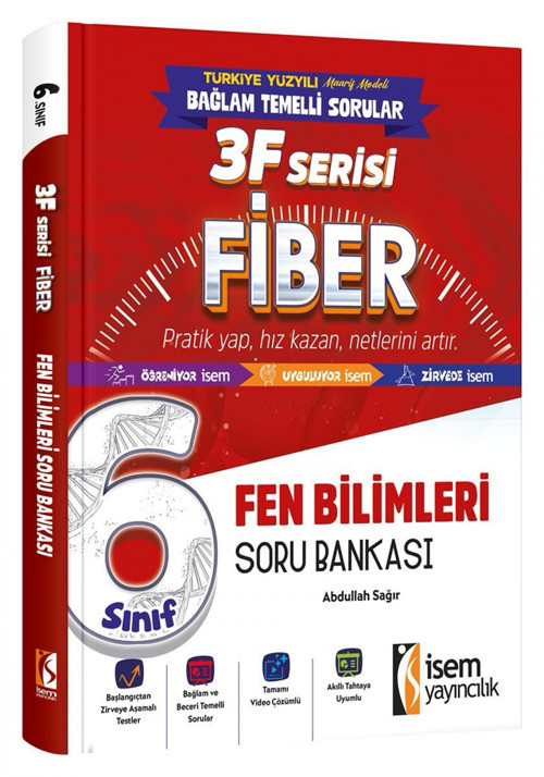 İsem 6. Sınıf Fiber Fen Bilimleri Soru Bankası İsem Yayıncılık