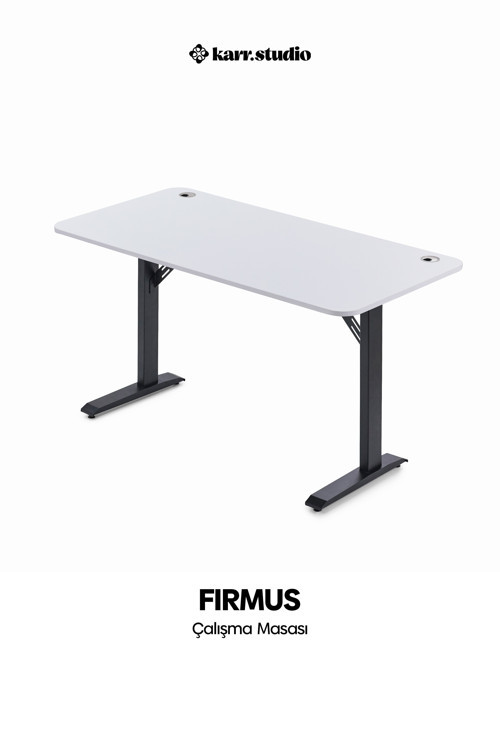 Firmus Dayanıklı Çalışma Masası - 160x80 - Beyaz - S