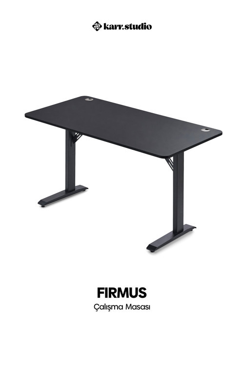 Firmus Dayanıklı Çalışma Masası - 160x80 - Siyah