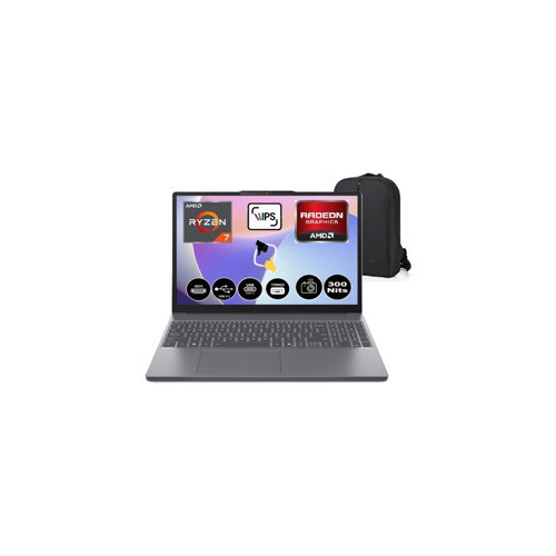 Ideapad Slim 3 Amd Ryzen 7 170 16GB 512GB SSD Windows 11 Pro 15.3" Amd Radeon™ 680M Taşınabilir Bilgisayar 83K700PSTR +