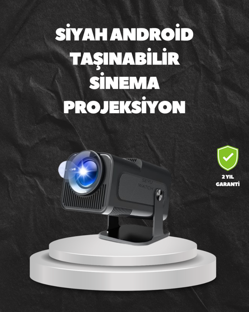WiFi6 ve Bluetooth 5.0 Teknolojili Kablosuz Bağlantı Özellikli Projektör