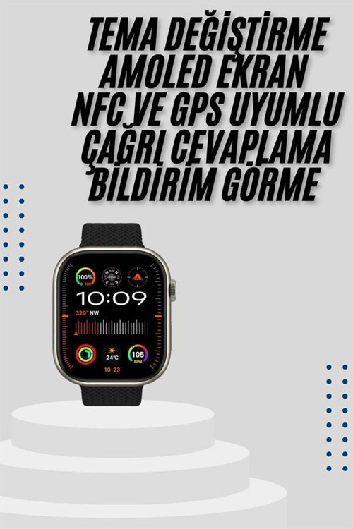 Akıllı Saat Uyku ve Sağlık Takibi GPS Uyumlu Tema Değiştirme