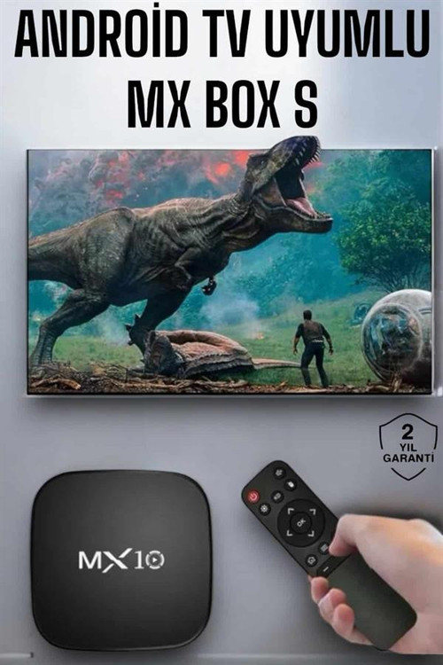 4K TV Uyumlu HD Çözünürlüklü Mx Box S 8 GB