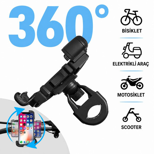 Motorsiklet Telefon Tutucu (K355 Bracket - ZR212)
