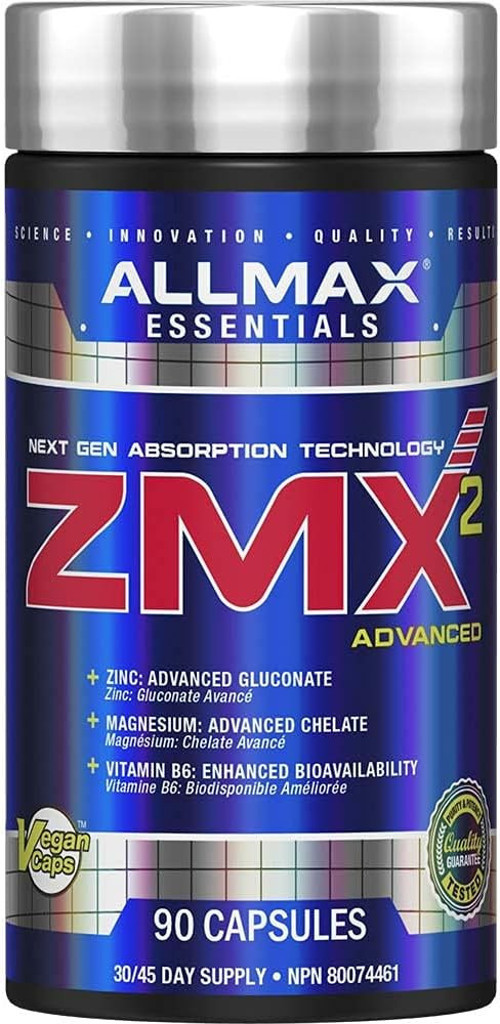 ZMX2 ZMA Advanced Magnesium , Zinc , Bisglycinate 90 Caps