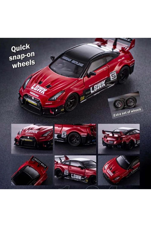 164 Nissan 35GT-R LB Silhouette Works Gt Red Black CM64-35RR-01