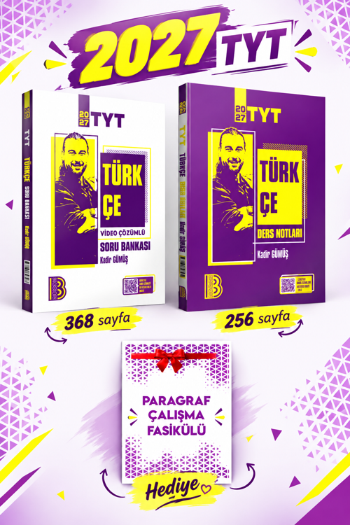 Benim Hocam Yayınları 2027 TYT Türkçe Ders Notları ve Soru Bankası Seti 2 KİTAP