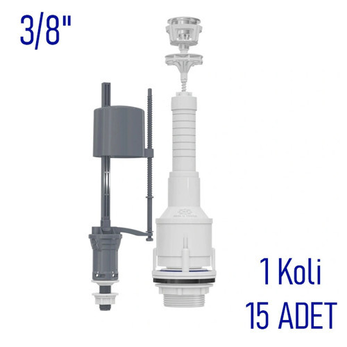 Basmalı İç Takım (Alttan Giriş) 3/8, Plastik, 1 Koli 15 Adet