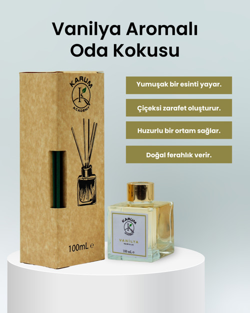 Vanilya – Sıcak, Tatlı ve Davetkâr Bir Atmosfer Çubuklu Kare Oda Kokusu 100ml