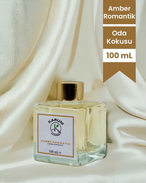 Amber Romantik – Sıcaklık ve Tutkunun Buluştuğu Koku Çubuklu Kare Oda Kokusu 100ml