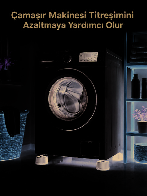 Çamaşır Makinesi İçin 4 Adet Kauçuk Ayak Pedi