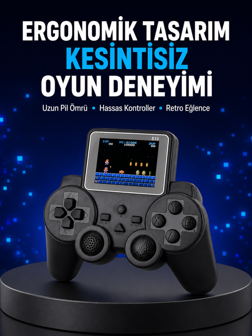 2025 S10 Gamepad 520 Klasik Retro Oyunlu TV Bağlantılı A Kalite Orijinal Yeni Nesil