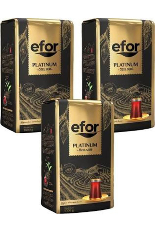 Platinum Çay 1 Kg 3lü Set - Yüksek Kaliteli Dökme Siyah Çay