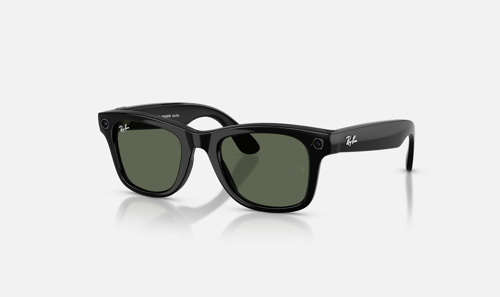 META (GEN 2) WAYFARER PARLAK SİYAH ÇERÇEVE G15 YEŞİL CAM AKILLI GÖZLÜK