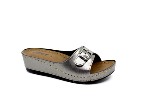 Kadın Platin Tokalı Dolgu Topuk Anatomıc Terlik Clavı 1851