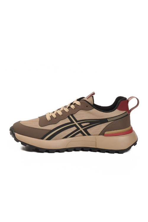 Vizon Bağcıklı Kalın Kaymaz Tabanlı Erkek Casual Ayakkabı Sneaker E294