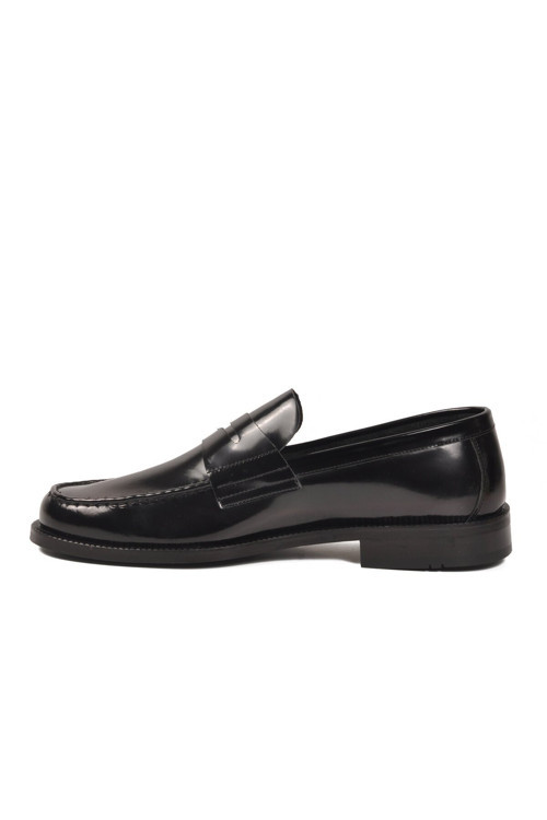 Siyah Rugan Hakiki Deri Erkek Klasik Casual Ayakkabı Loafer 3577