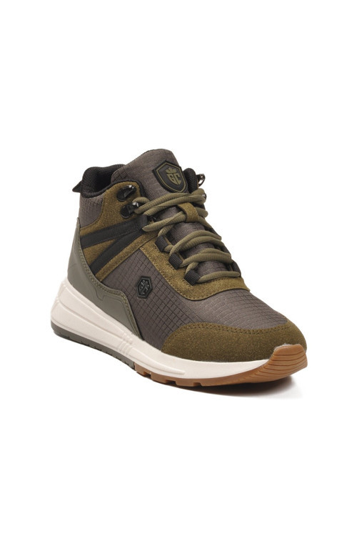 Yeşil Bağcıklı Bilek Boy Kaymaz Taban Unisex Outdoor Trekking Sneaker Bot 2880