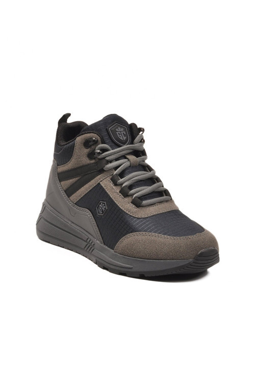 Füme Bağcıklı Bilek Boy Kaymaz Taban Unisex Outdoor Trekking Sneaker Bot 2880