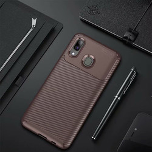 Galaxy A10S Negro Silikon Kılıf - Kahverengi